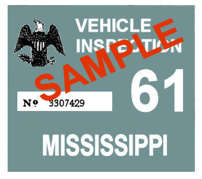 1973 Mississippi Inspection Sticker